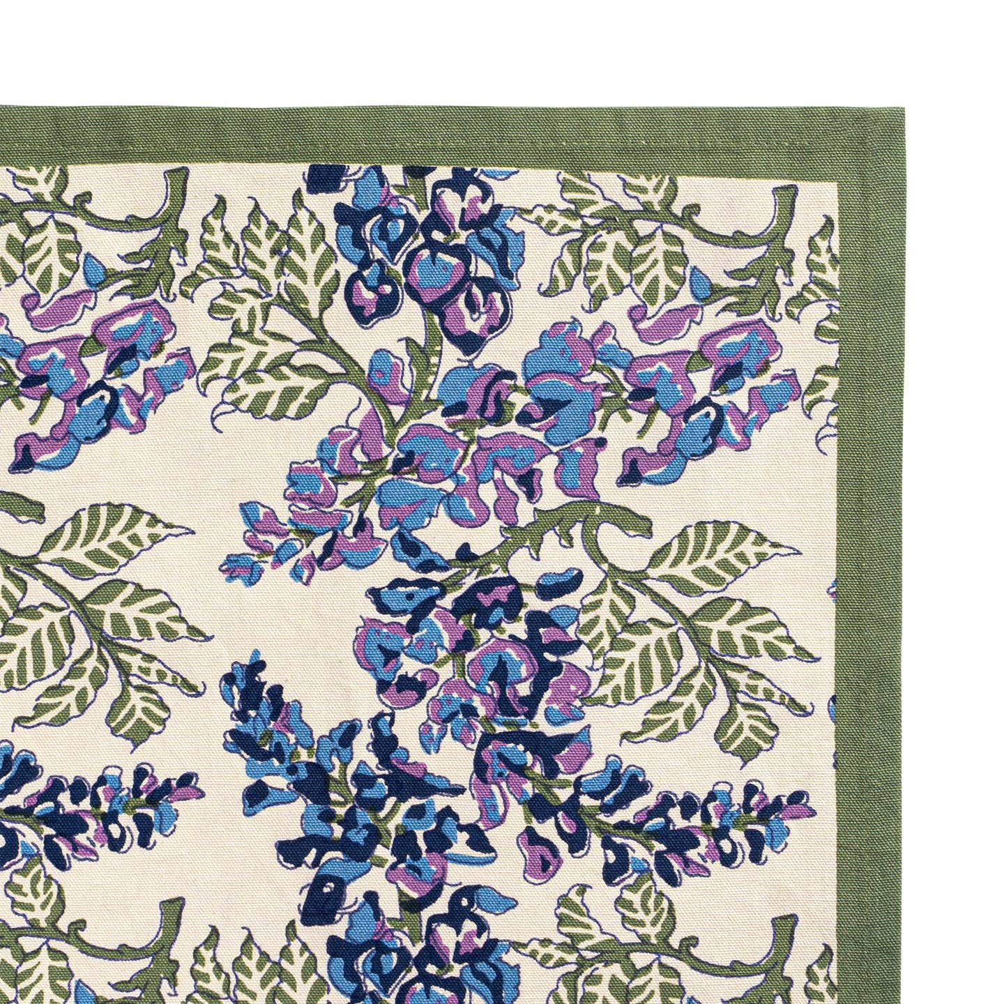Wisteria Blue & Green Tea Towels - Set of 2