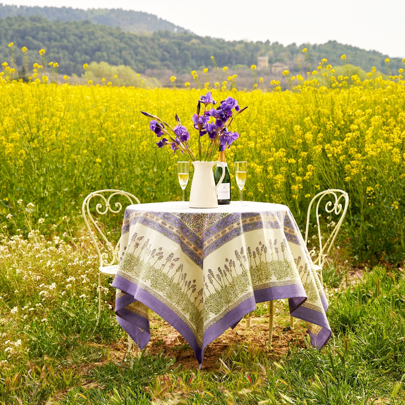 Lavender Purple French Tablecloth