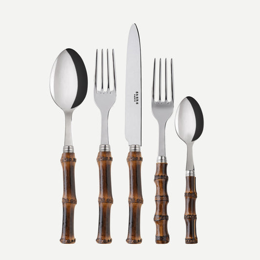 Sabre Paris Dark Bamboo 5-Piece Place Setting