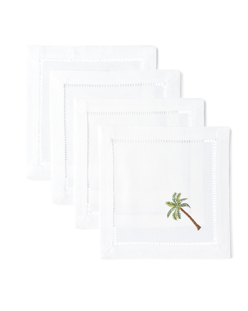 Palm Tree Cocktail Napkins Set of 4