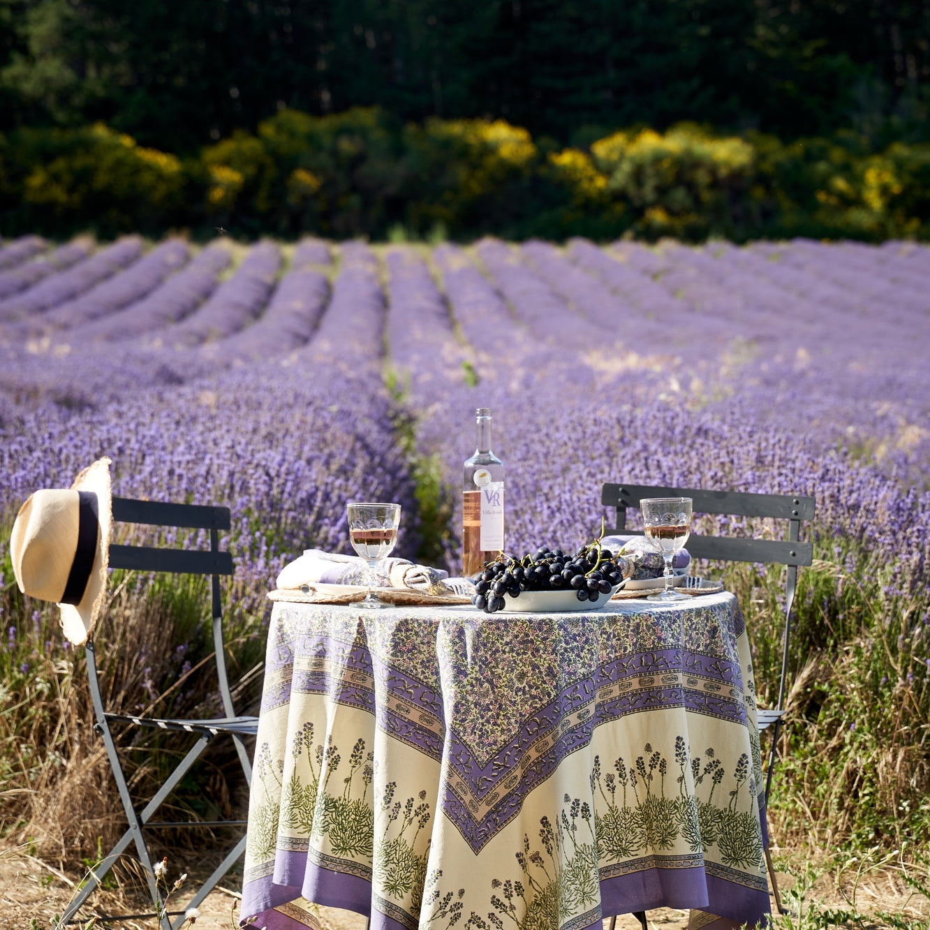 Lavender Purple French Tablecloth