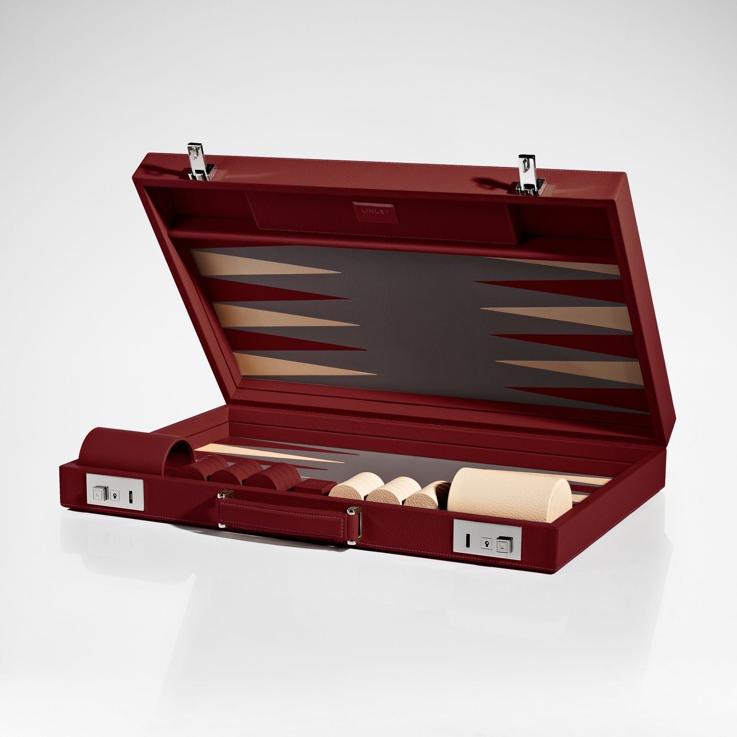 Mayfair Backgammon Case - Burgundy