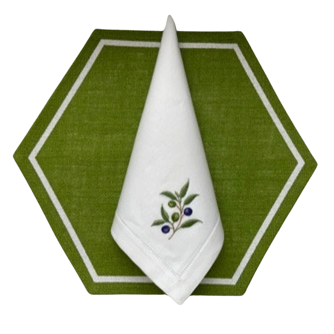 Olive Branch Dinner Napkins Set of 4