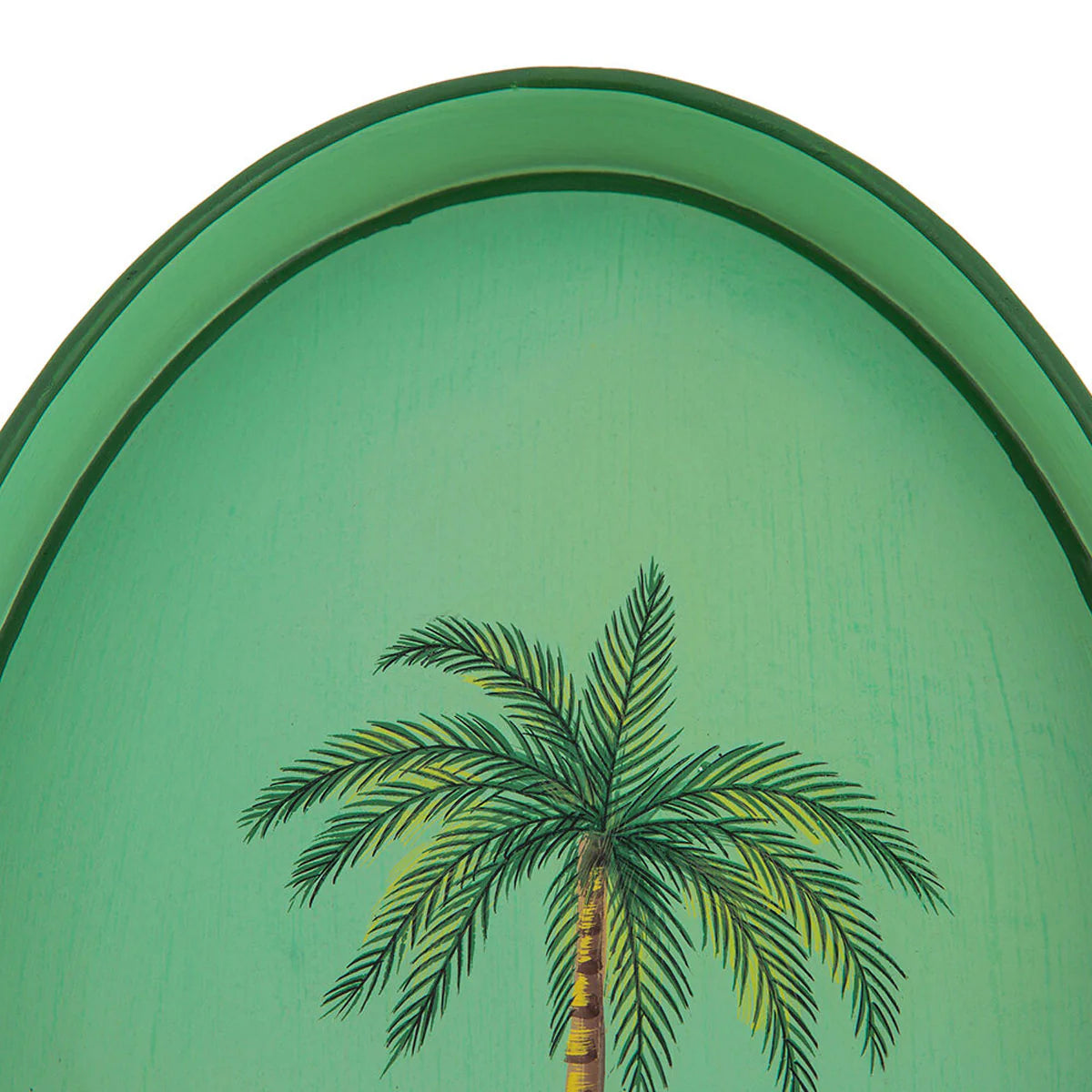 Les Ottomans Fauna Hand-painted Iron Tray - Palm Tree