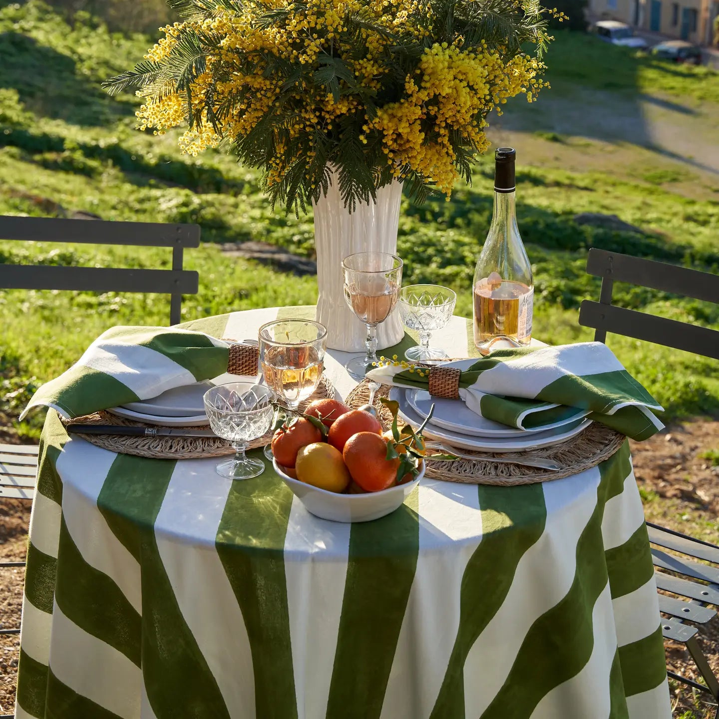 St.Tropez Stripe Tablecloth Collection