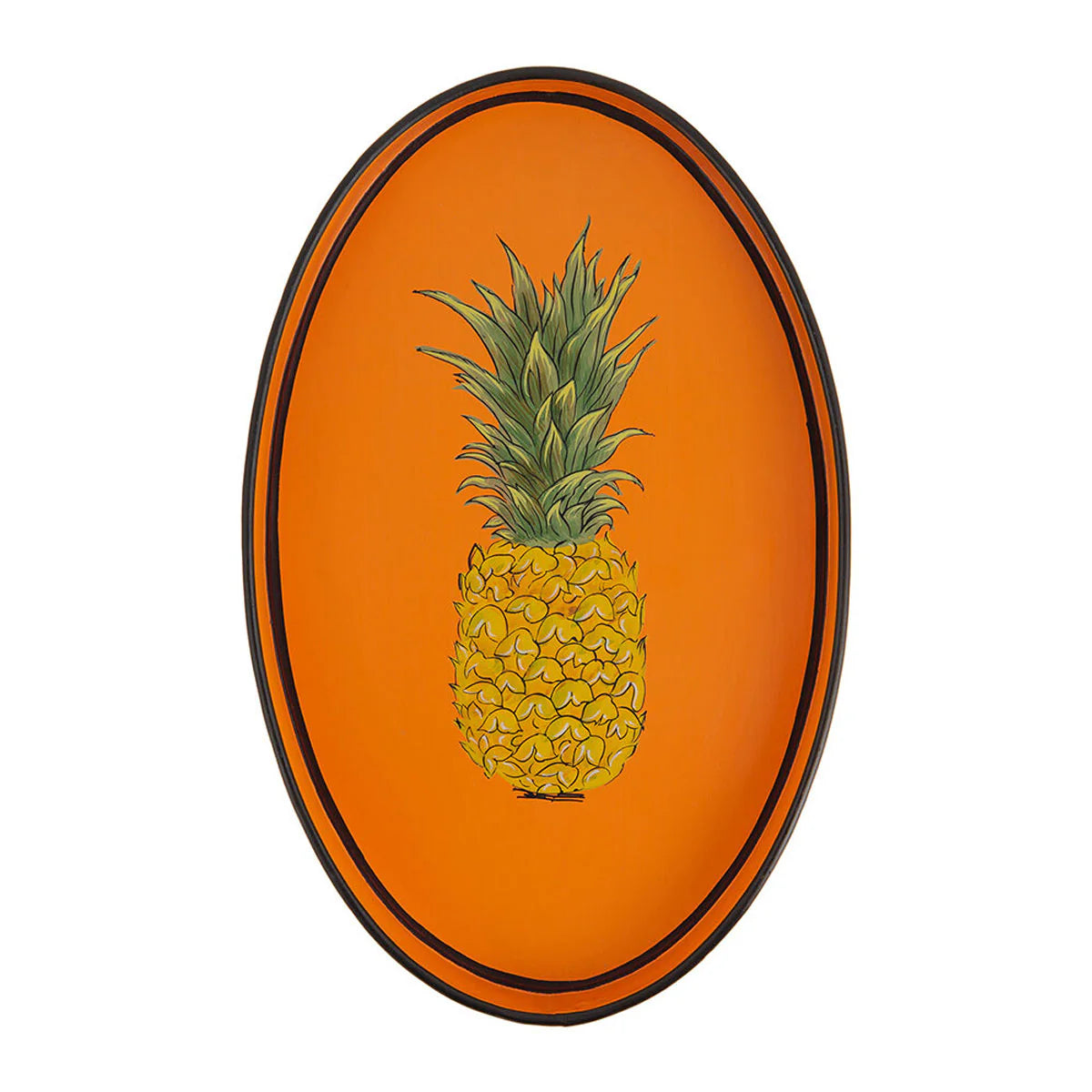 Les Ottomans Fauna Hand-Painted Tray - Pineapple