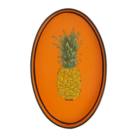 Les Ottomans Fauna Hand-Painted Tray - Pineapple