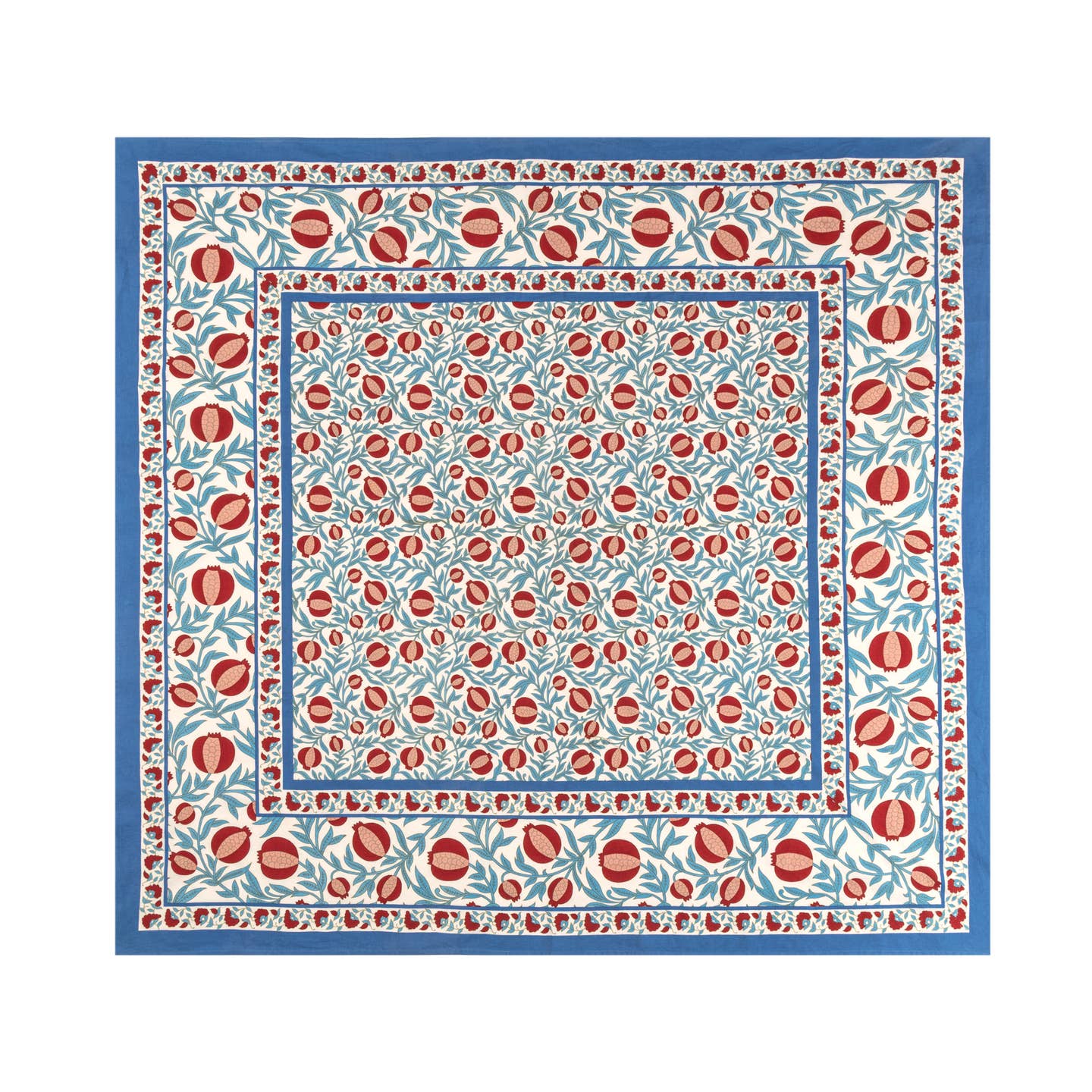 Grenadine Blue & Red Tablecloth
