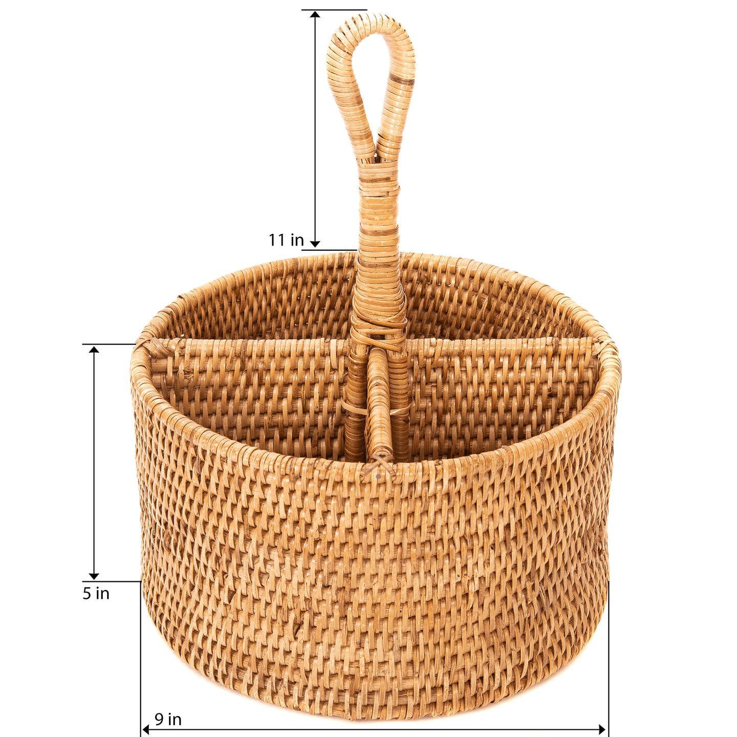 Rattan 4 Section Entertaining Caddy