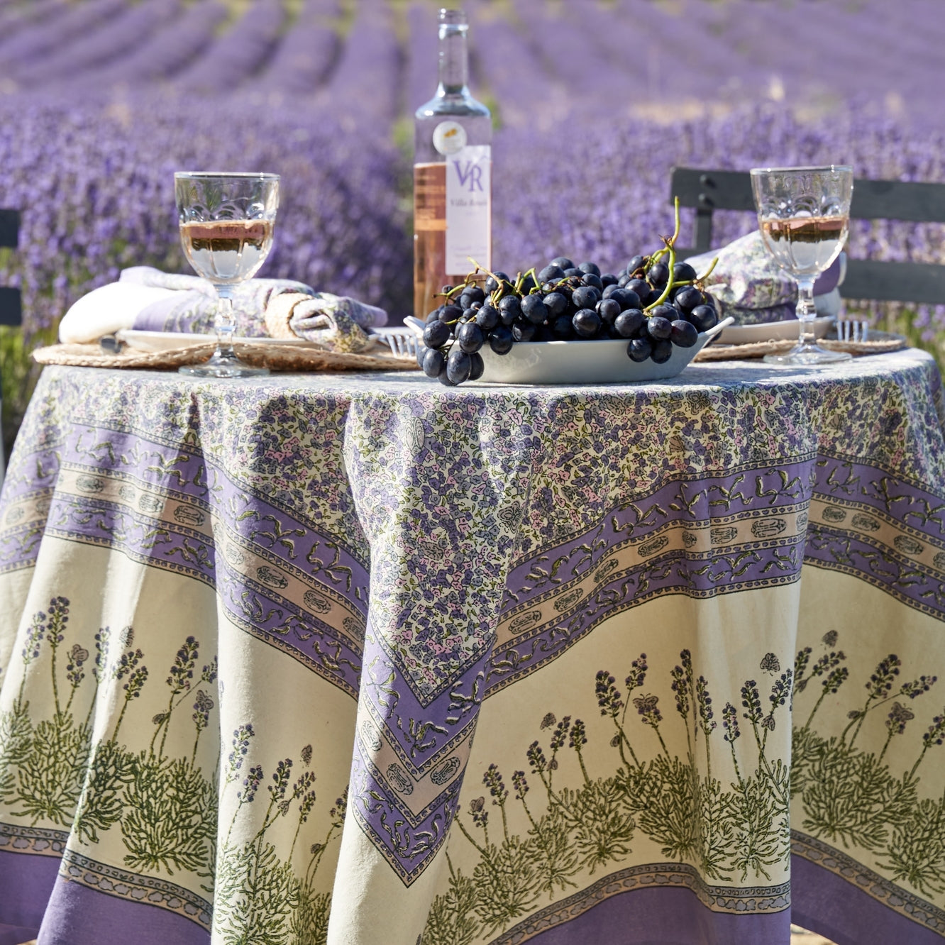 Lavender Purple French Tablecloth