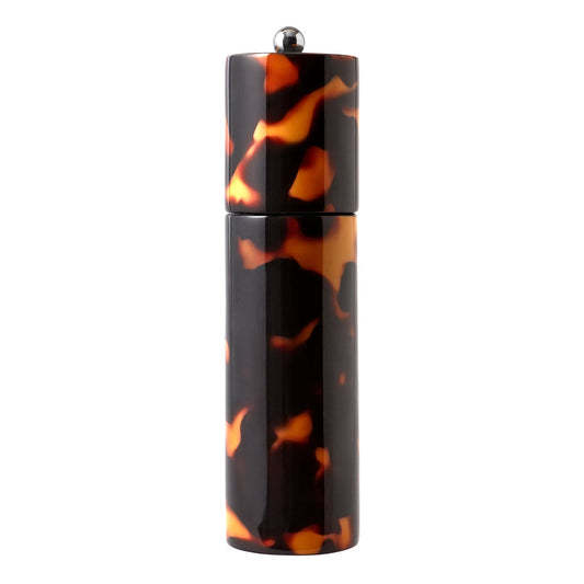 Addison Ross London Faux Tortoiseshell Round Column Salt or Pepper Mill