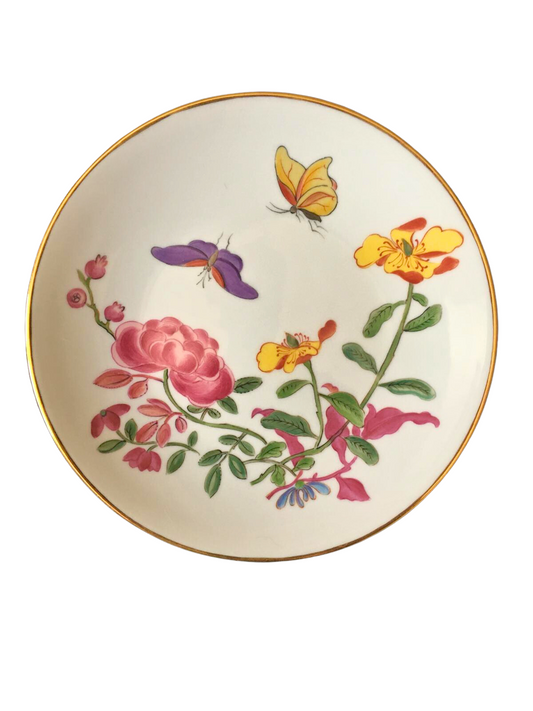 Famille Rose Hand-Painted Limoges Dessert Plate