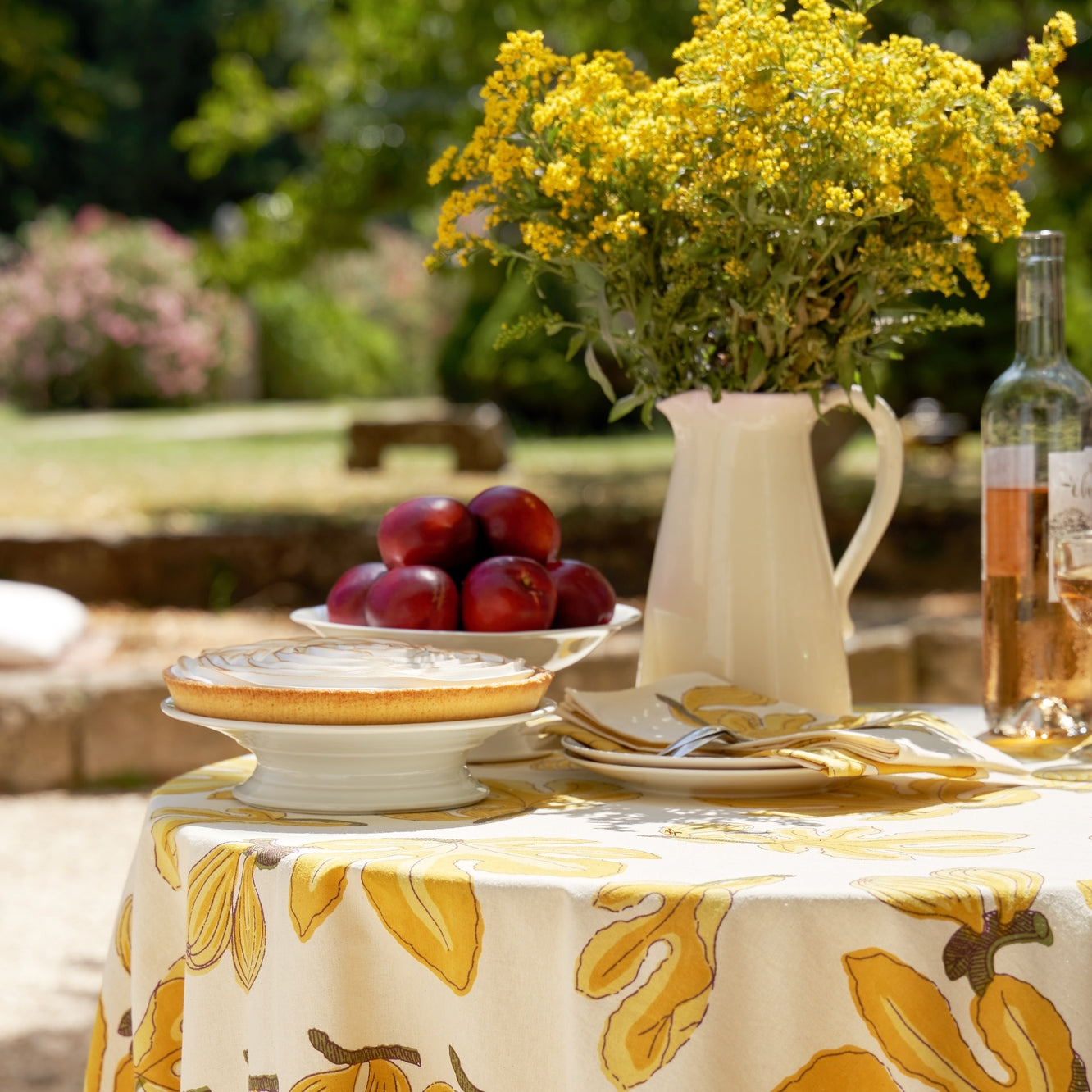 French Tablecloth Fig Citrine Tablecloth