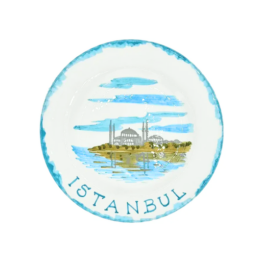 Les Ottomans Istanbul Hand-painted Ceramic Dinner Plate