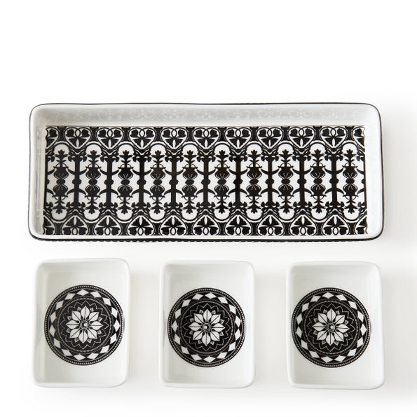 Caskata Casablanca Nested Appetizer Tray Set