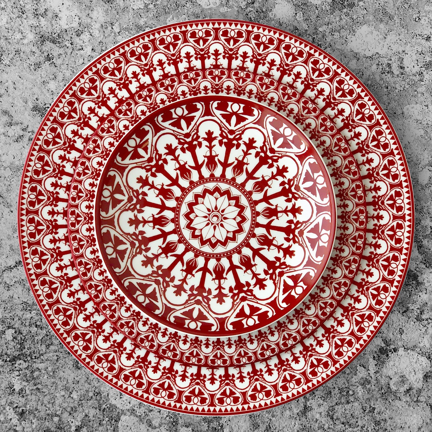 Caskata Casablanca Crimson Salad Plate