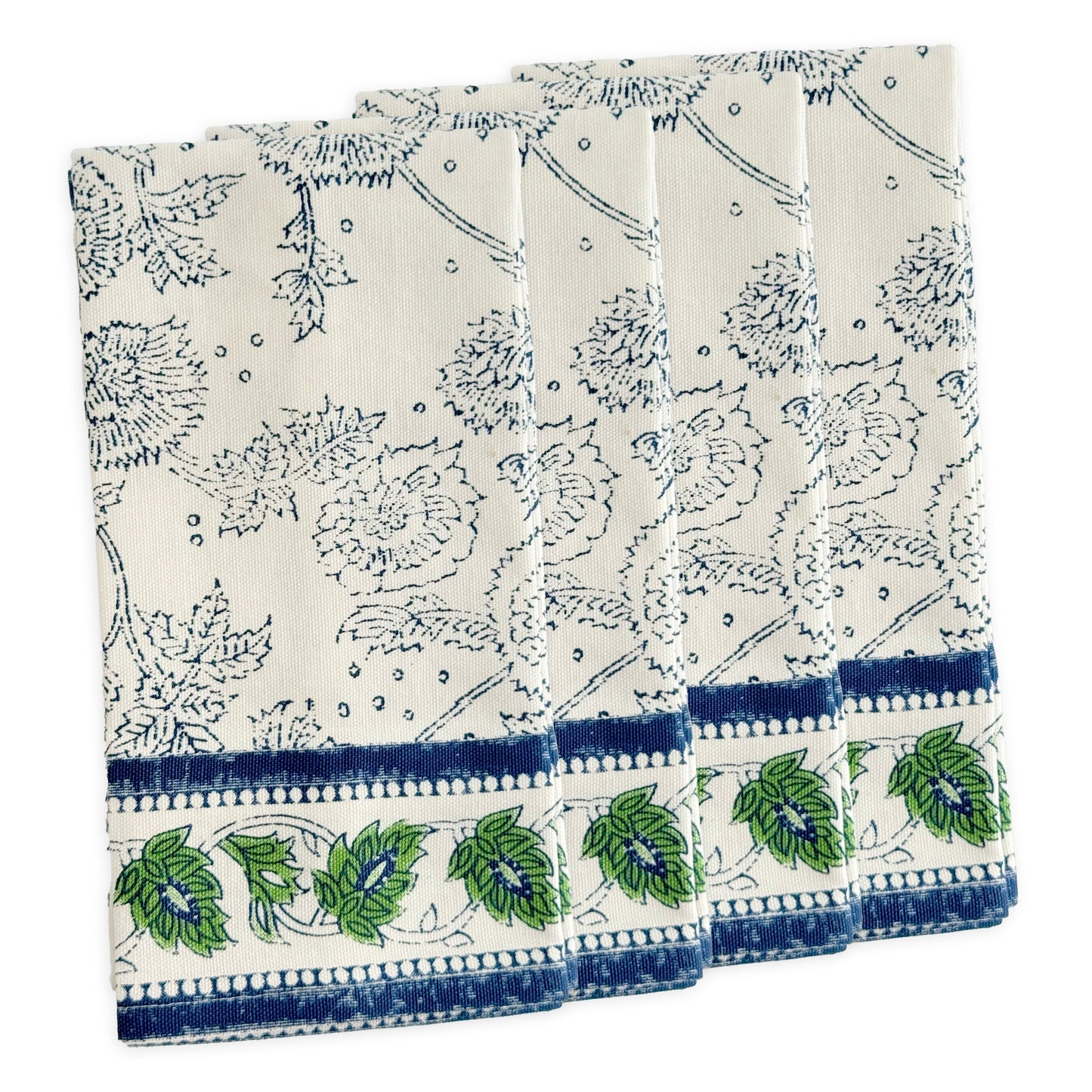 Cuttyhunk Block Print Dinner Napkins