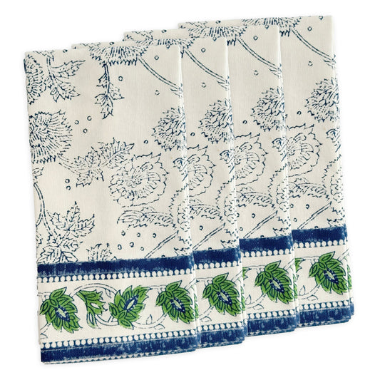 Cuttyhunk Block Print Dinner Napkins