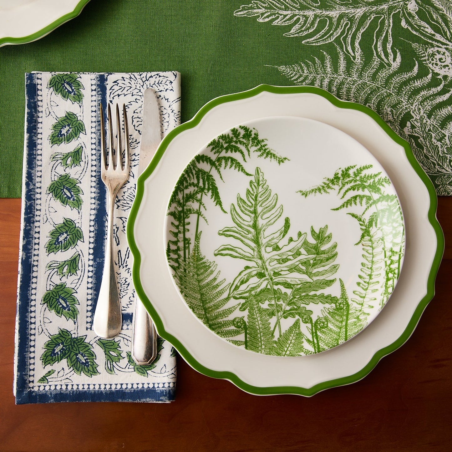 Cuttyhunk Block Print Dinner Napkins
