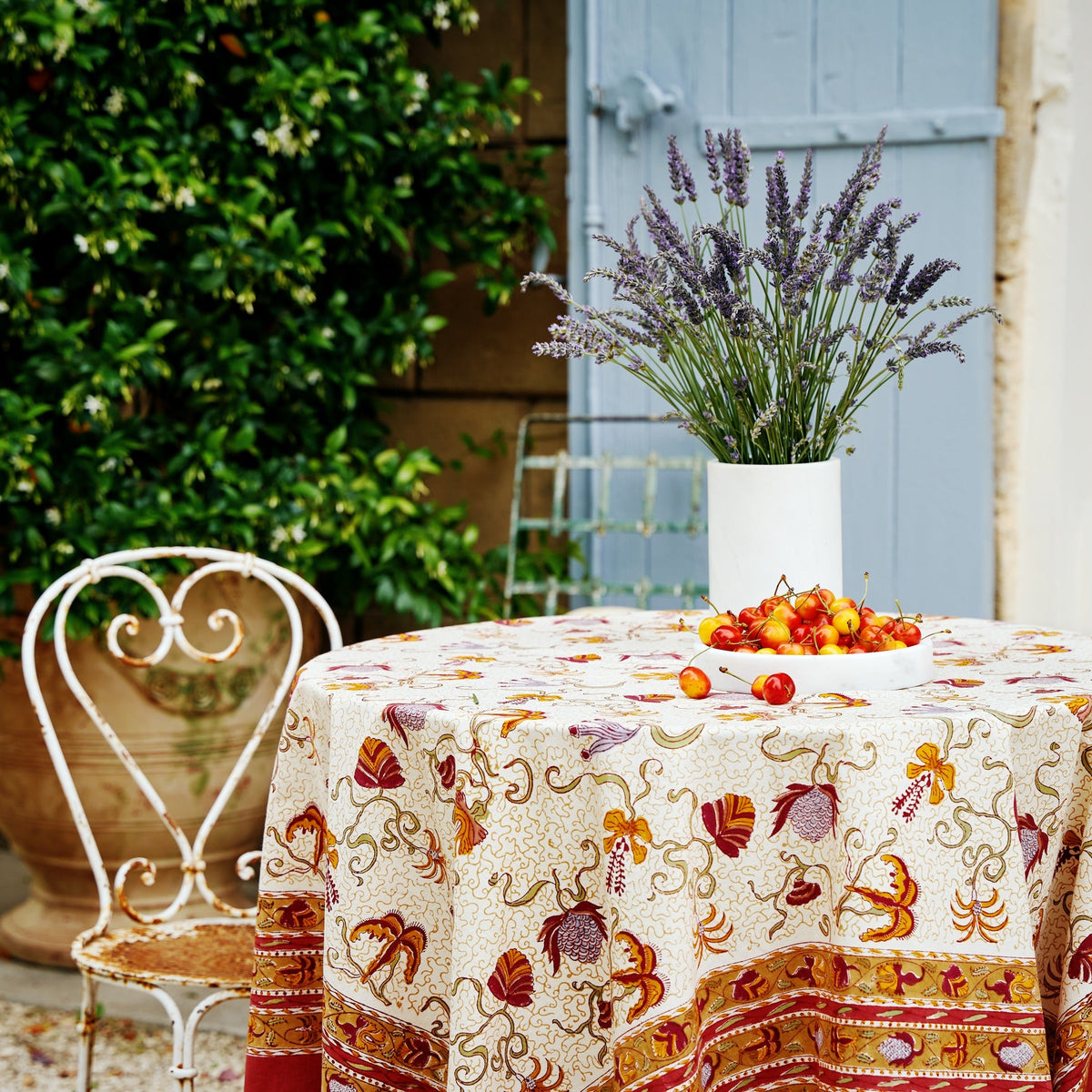 French Tablecloth Fleurs des Indes