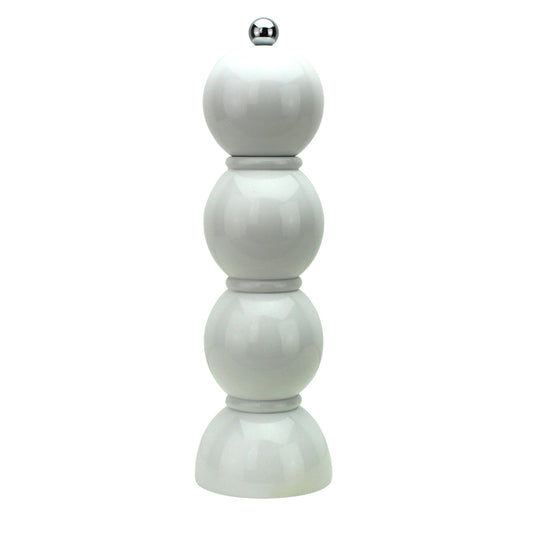 Addison Ross London WHITE BOBBIN SALT OR PEPPER MILL