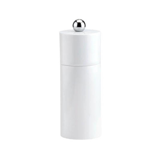 Addison Ross London WHITE MINI COLUMN SALT OR PEPPER MILL