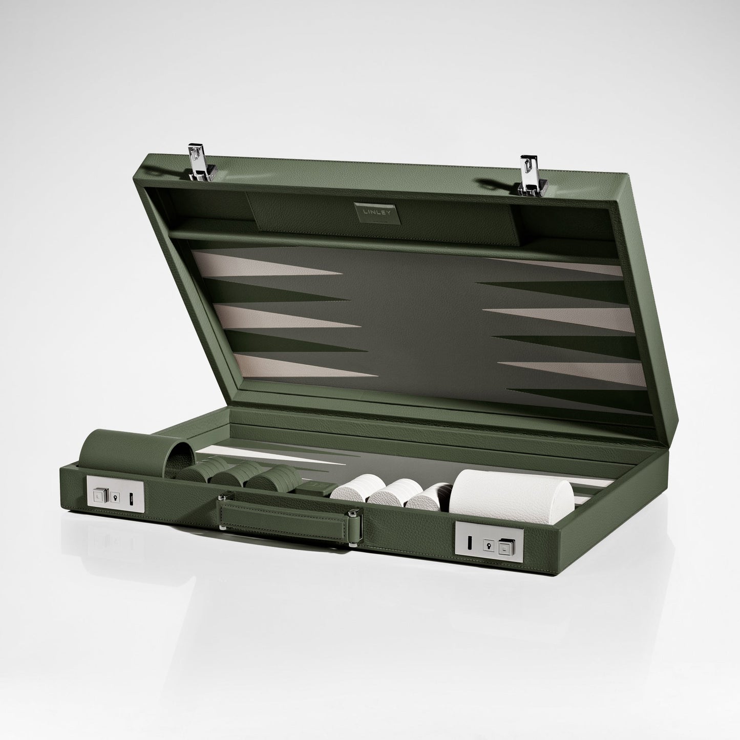 Mayfair Backgammon Case - Forest Green