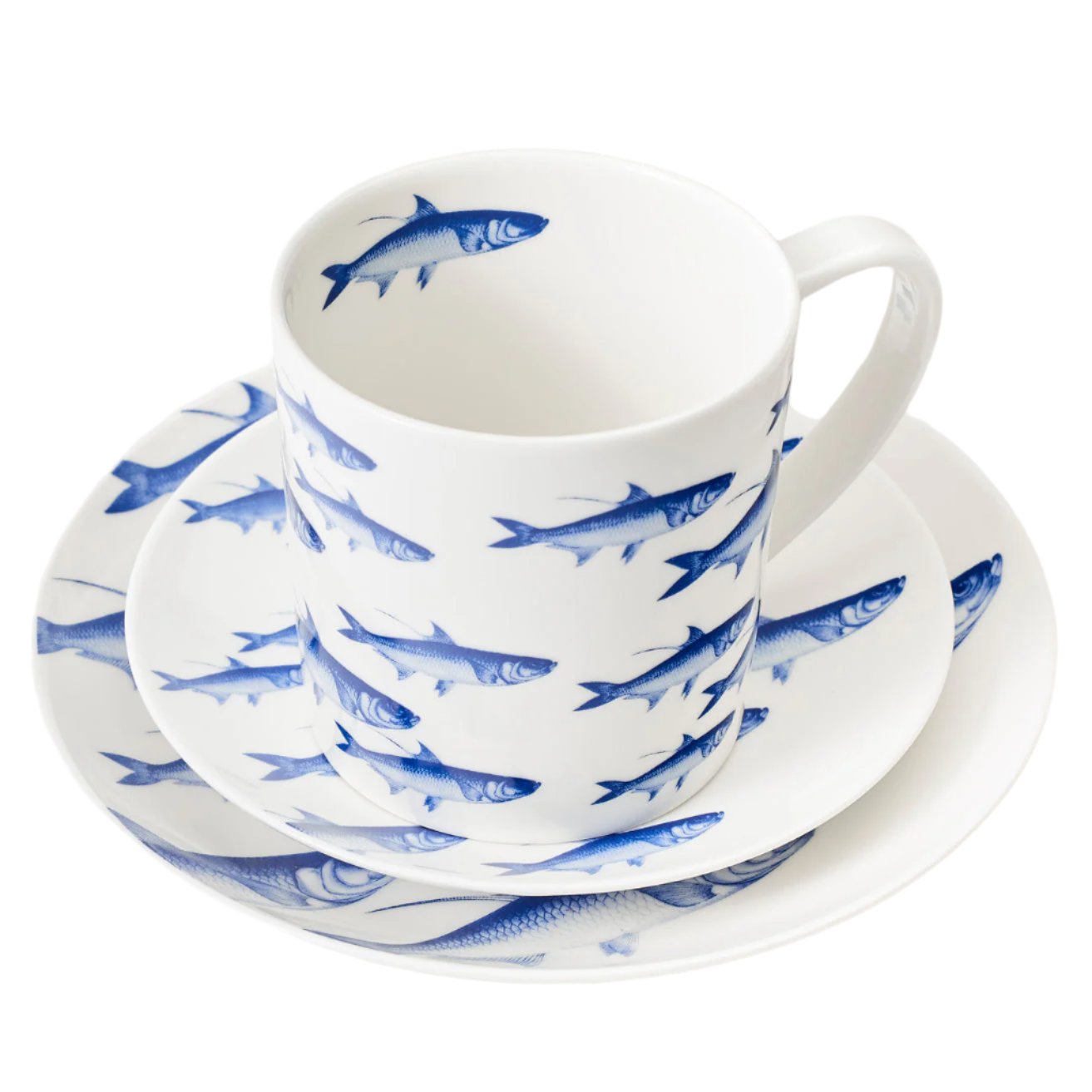 Caskata School of Fish Small Plates, Set of 4