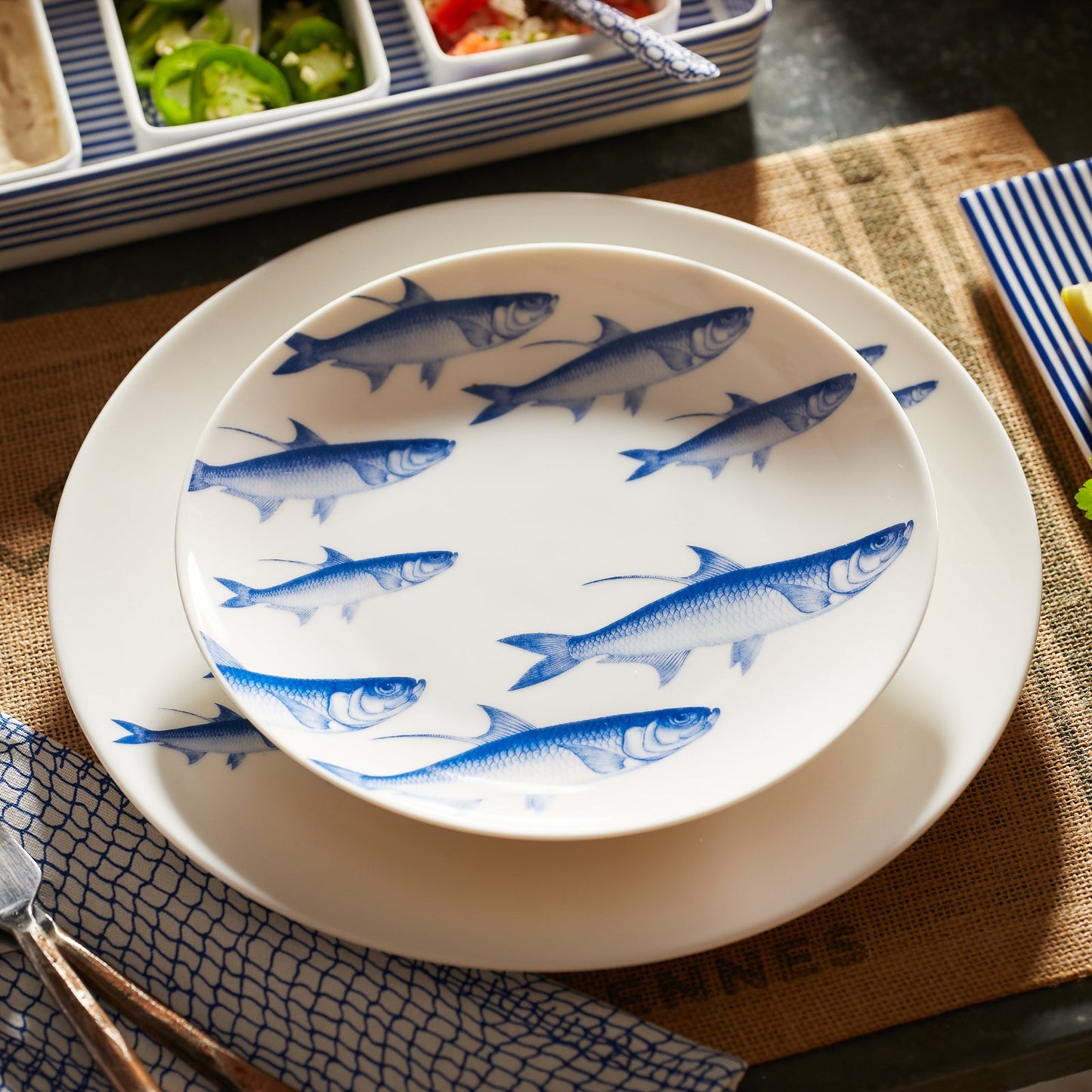 Caskata School of Fish Coupe Salad Plate