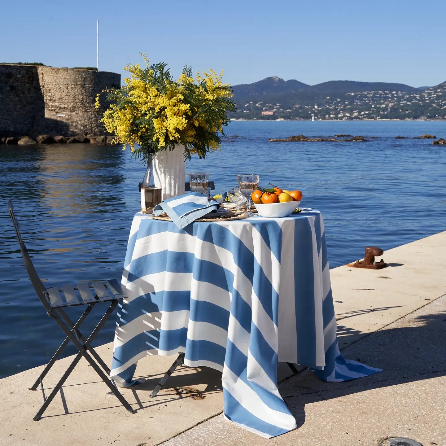 St.Tropez Stripe Tablecloth Collection