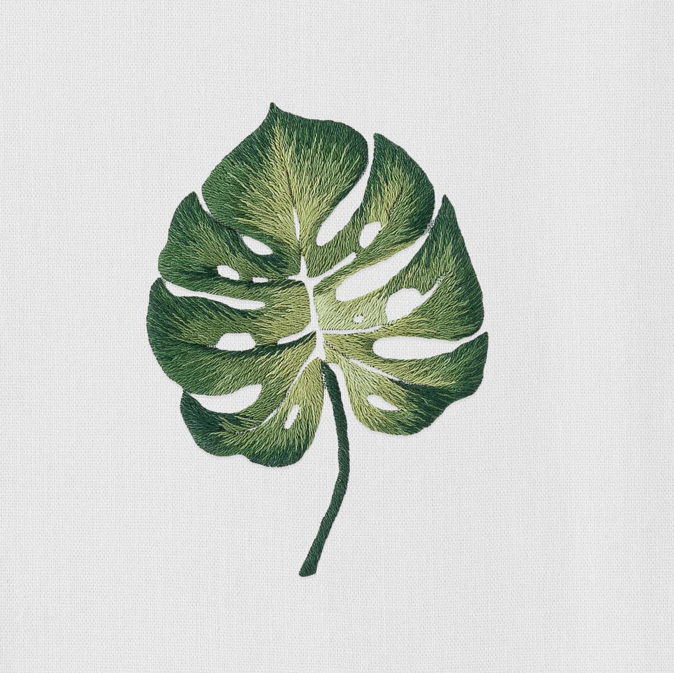 Tropical Leaf Cocktail Napkins Set of 4
