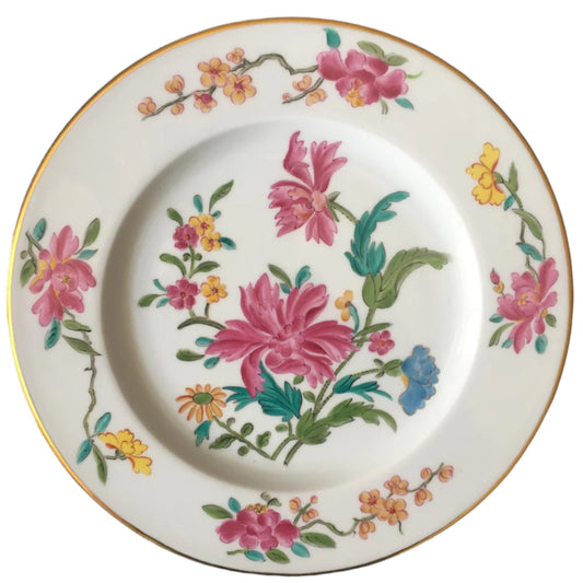 Famille Rose Hand-Painted Limoges Dessert Plate IT2