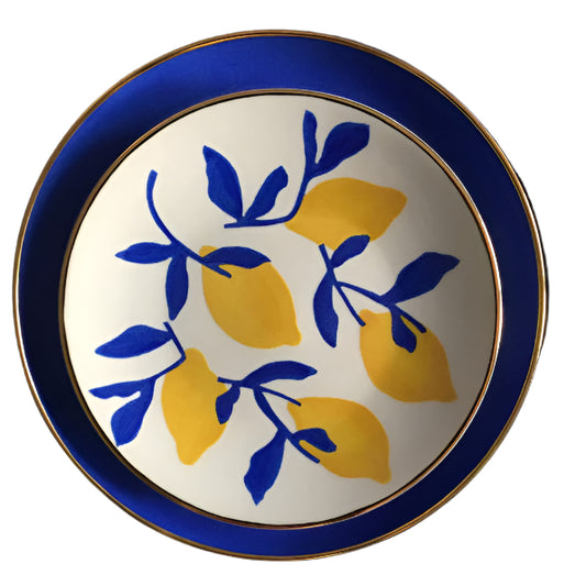 Costeira Amalfitan Collection Hand-Painted Limoges Dessert Plate IT1