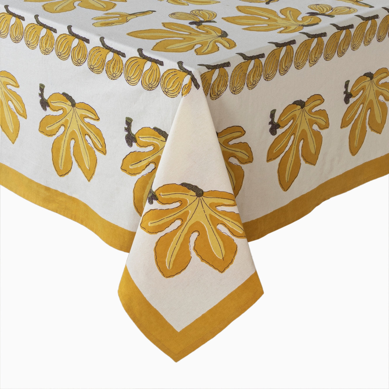 French Tablecloth Fig Citrine Tablecloth