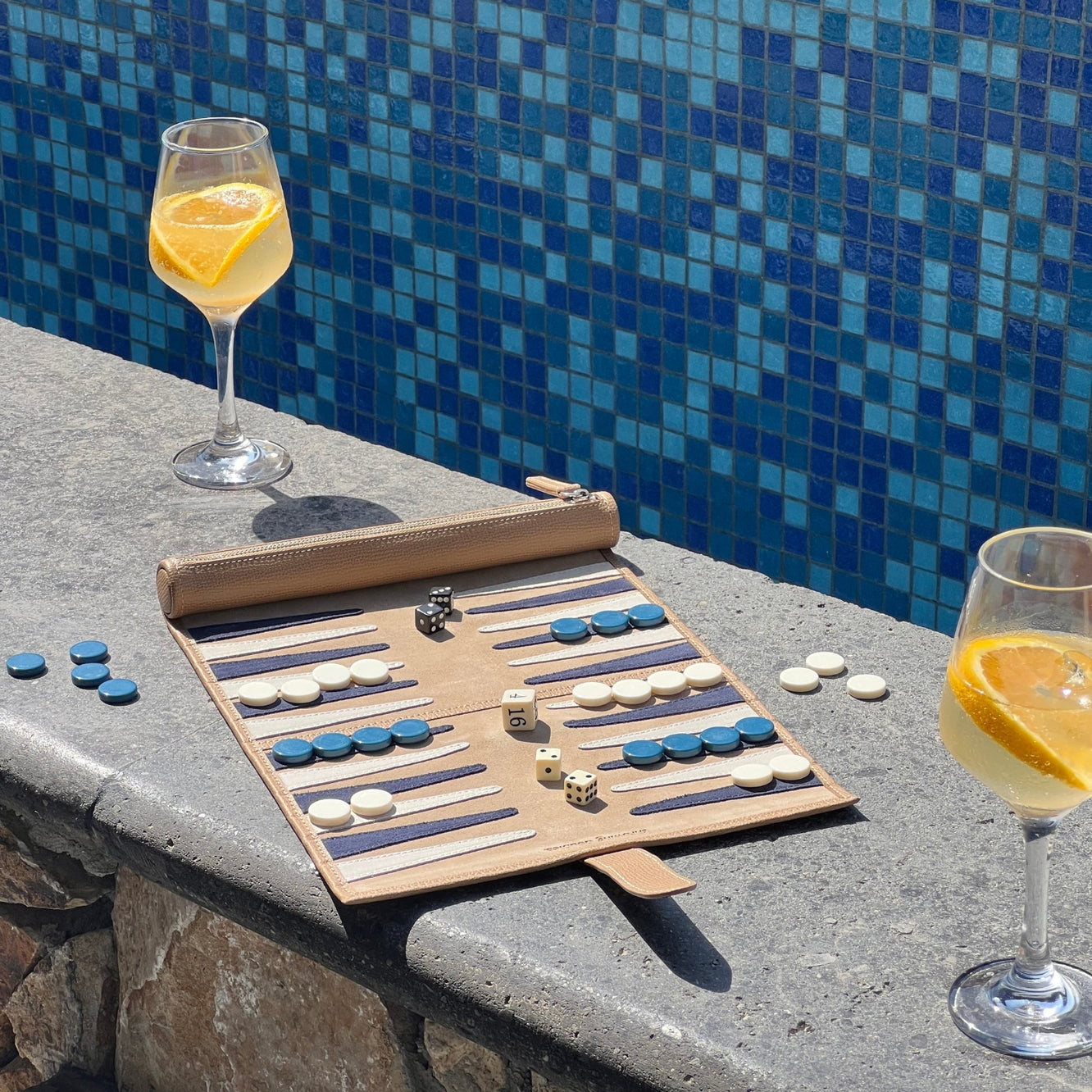 Travel Backgammon Board - Nantucket
