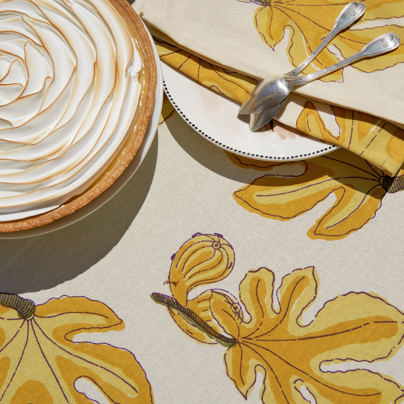 French Tablecloth Fig Citrine Tablecloth