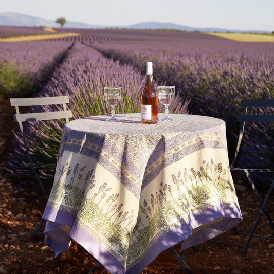 Lavender Purple French Tablecloth