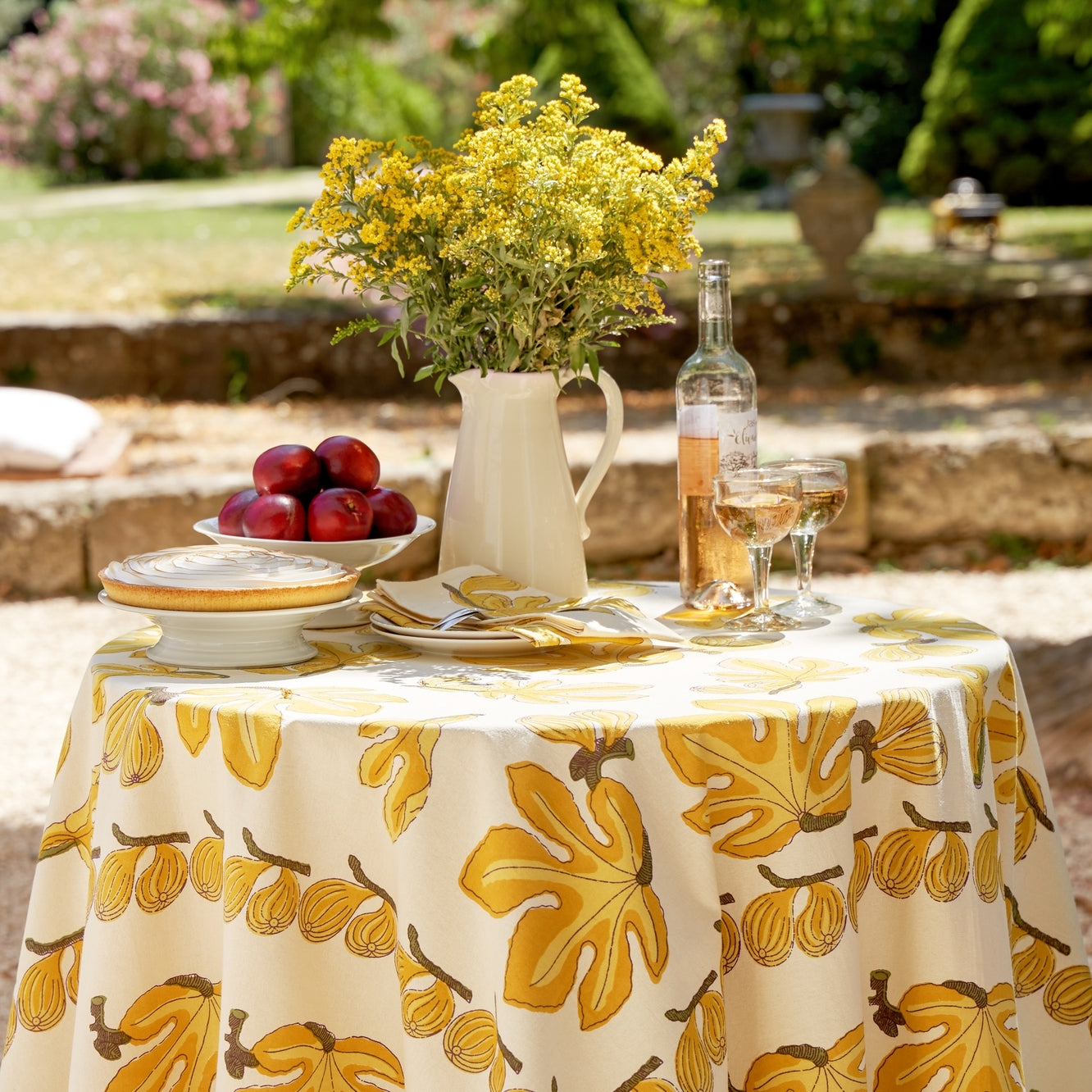 French Tablecloth Fig Citrine Tablecloth